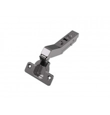 Петля для угловых дверей +45° Alphalux Titan Clip-On, Soft-Close, угол открывания 100°, 48мм, чашка 35 мм, титан