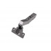 Петля для угловых дверей +45° Alphalux Titan Clip-On, Soft-Close, угол открывания 100°, 48мм, чашка 35 мм, титан
