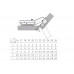Петля для угловых дверей +45° Alphalux Titan Clip-On, Soft-Close, угол открывания 100°, 48мм, чашка 35 мм, титан