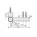 Петля дверная Maxbar PS27 (23-26,5/105-42) RAL9016 E, Белый