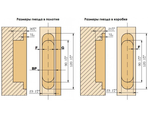 Петля скрытая, 3D, универсальная, 120x23 мм, 60 кг, цамак, черная
