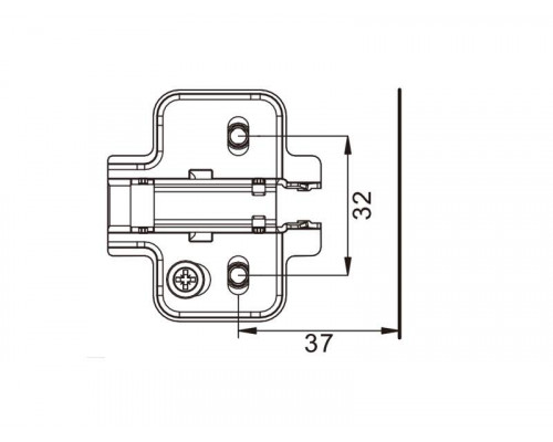 Планка монтажная для петель DTC Pivot Star Anyway Clip-on, H=0, крестовая с эксцентриковой регулировной по высоте, под саморез (в комплекте) Планка монтажная для петель DTC Pivot Star Anyway Clip-on, H=0, крестовая с эксцентриковой регулировной по высоте, под саморез (в комплекте)