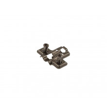 Планка монтажная для петель Firmax Smartline Clip On BLACK, Soft-Close, H=0, крестовая, евровинт
