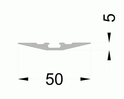 Планка видимая ALUMARK 5 мм 6м Белая RAL9016 Планка видимая ALUMARK 5 мм 6м Белая RAL9016