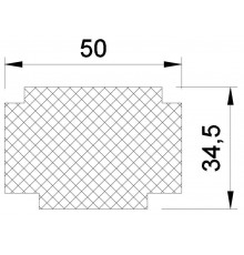 Подставочный профиль из пенополистирола для рам S80 1175х50х34.5 мм белый