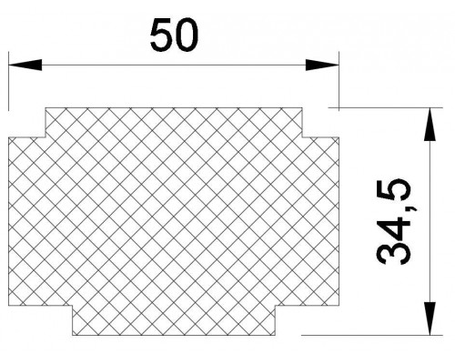 Подставочный профиль из пенополистирола для рам S80 1175х50х34.5 мм белый