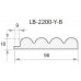 Профиль МДФ AGT LB-2200-Y-B 18*101*2800 мм, новый светлый орех 239