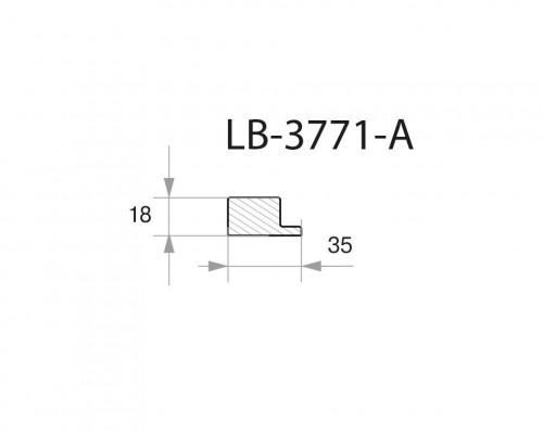Профиль МДФ AGT LB-3771-A 18*35*2800 мм, супермат дерево сиена 737 Профиль МДФ AGT LB-3771-A 18*35*2800 мм, супермат дерево сиена 737