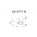 Профиль МДФ AGT LB-3771-B 18*38*2800 мм, супермат черный 723