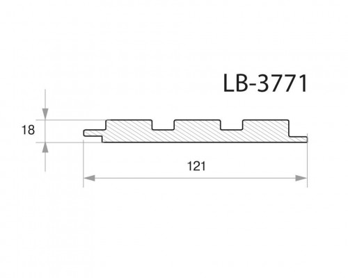Профиль МДФ AGT LB-3771 18*121*2800 мм, супермат дерево сиена 737 Профиль МДФ AGT LB-3771 18*121*2800 мм, супермат дерево сиена 737