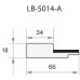 Профиль МДФ AGT LB-5014-A 18*66*2800 мм, дуб перу 3041