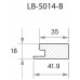 Профиль МДФ AGT LB-5014-B 18*42*2800 мм, тик (248) 1 шт.