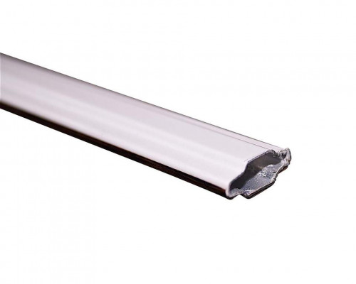 Профиль декоративный Isabel 18X8, двусторонний, белый/темный дуб