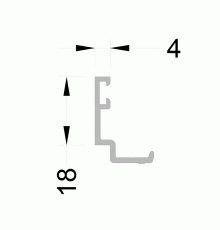 Профиль фальца ALUMARK 6м Неокрашенный