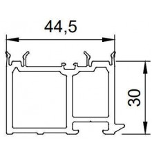 Профиль подставочный ALUMARK ПВХ 6м для S70, S60
