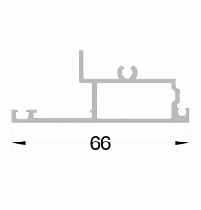 Профиль штульпа Наружный 6м Белый RAL9016