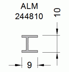 Профиль стыковочный ALUMARK 6м Неокрашенный