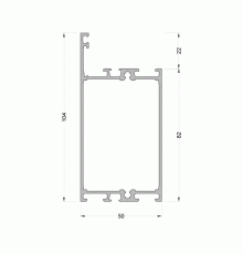 Рама оконная ALUMARK 104/82 мм 6м Белый RAL9016
