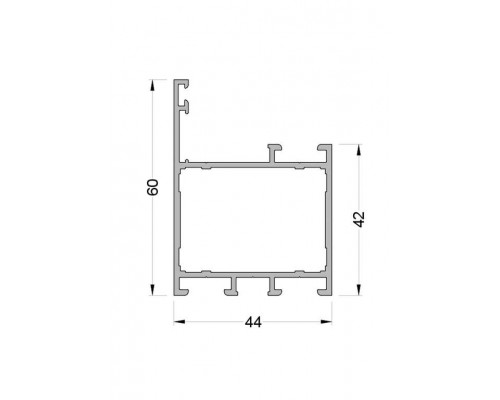 Рама оконная ALUMARK 60/42 мм 6м RAL9016 Рама оконная ALUMARK 60/42 мм 6м RAL9016