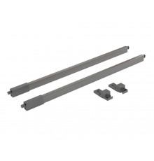 Рейлинги Firmax длина 400 мм, квадратные верхние для ящика Smartline, комплект (L+R, крепления 2шт), антрацит