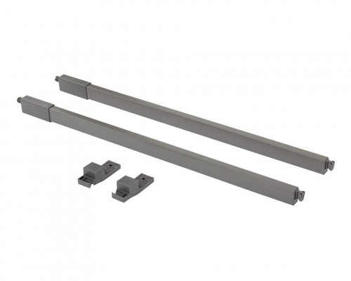 Рейлинги Firmax длина 400 мм, квадратные верхние для ящика Smartline, комплект (L+R, крепления 2шт), антрацит