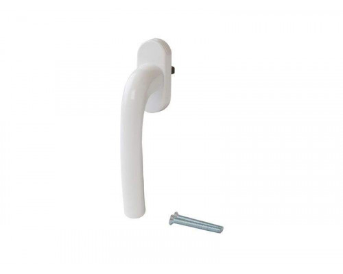 Ручка оконная Internika в коробке штифт 37 мм, 45°, овальная розетка белая, 2 винта