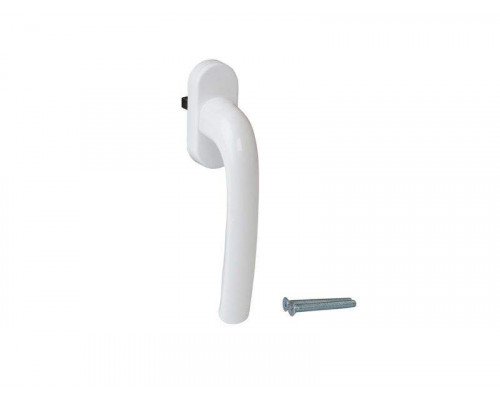 Ручка оконная Internika в коробке штифт 37 мм, 45°, овальная розетка белая, 2 винта