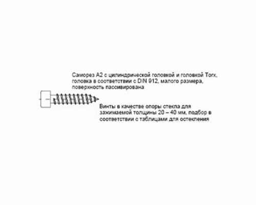 Саморез стальной ALUMARK А2 TХ25 5.5х55мм 100шт