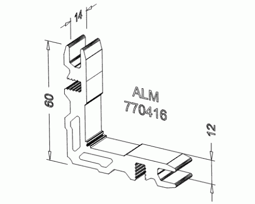 Соединитель угловой ALUMARK для ALM270122 Соединитель угловой ALUMARK для ALM270122