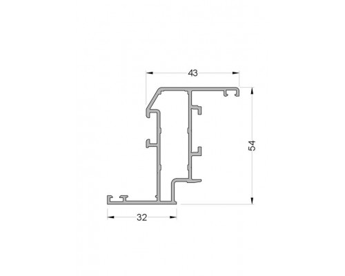 Створка оконная ALUMARK 32/43 мм 6м RAL9016 Створка оконная ALUMARK 32/43 мм 6м RAL9016