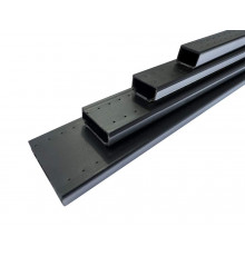 Тёплая рамка Lianbang 13.5 мм, черная, PP полимер + нержавеющая сталь 5 м.