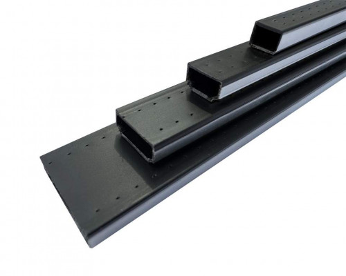 Тёплая рамка Lianbang 15.5 мм, чёрная, PP полимер + нержавеющая сталь 5 м.