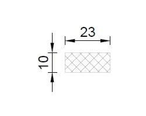 Термовставка из пенополистирола 23*10 мм, 1 метр для 280211/212