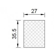 Термовставка из пенополистирола 27*35,5 мм, 1 метр для 280313