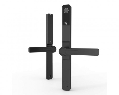 Умный электронный замок Konan Z1 Black (с замком, нажимной гарнитур)