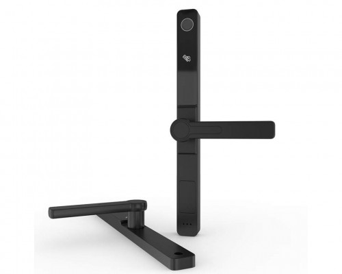 Умный электронный замок Konan Z1 Black (с замком, нажимной гарнитур)