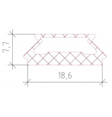 Уплотнитель для защиты пазов дверей, EPDM 175м, черный