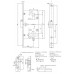 Замок магнитный ELEMENTIS с ответной планкой, 50x85x18, PZ, универсальный, черный